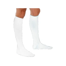 Calcetines Preven-t Caballero Algodón Control Varices, Compresión moderada 19-21 mm/Hg (Mediana, Blanco)