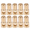 10 Pcs 6mm Banana Plug Gold Plated Male Connector Adapter