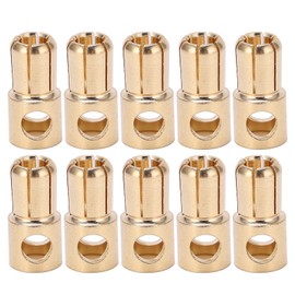 10 Pcs 6mm Banana Plug Gold Plated Male Connector Adapter for RC Battery ESC Motor