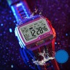 Digital Sport Watch Large Display LED Alarm Clock Shockproof 12/24