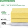 Dynamene Yellow Fabric Shower Curtain - Waffle Weave Textured Heavy