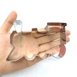 LILIAO Train Cookie Cutter - 4.4 x 2.9 inches - Stainless Steel