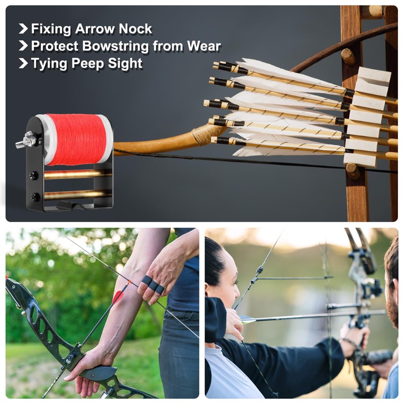PATIKIL Archery Bow String Serving Thread Jig 131 Yard/120M, 0.02"