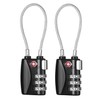 ZHEGE TSA Lock, Cable Lock, Dial Type, Security Code, For