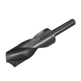 QUARKZMAN 1 Piece 1/2 Inch Shank 30 mm Drill High Speed Steel 9341 Reduced Shank Twist Drill Bit for Industrial Home Aluminium Metal Nitride Coated Black