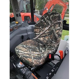 Durafit Seat Covers, Compatible with Kubota MX5800/MX6000 Tractor. Kioti CS2510 Tractor Exact Fit seat Covers for one Piece high Back Plastic seat. Choose Your camo (KU20 Lost at)
