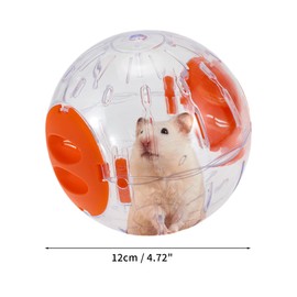 CAPASTEC 4.7 inches (12 cm) Ham Star Ball, Transparent Ham, Stargerbil, Running Exercise, Size Wheel, Ham, Star Ball, Metric Ham, Star Exercise Ball, Gerb Ball Wheel, Breathable, Cute, Funny, Pet Toy