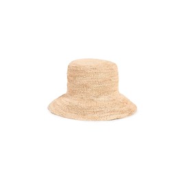 Hat Attack Women's Chic Crochet Bucket Hat, Natural, Tan, One Size
