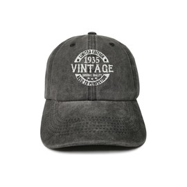 ZKFE Limited Edition 1935 Vintage Hat, 89th Birthday Gifts for Men Women, 89 Year Old Bday Decorations, Embroidered Baseball Cap