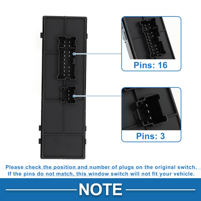 A ABSOPRO Power Window Switch No.254015AA0A Front Driver Side Window