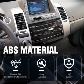 4PCS Center A/C Dash Air Vent Trim Panel Dashboard Cover fit for Toyota Prius 1.5L 2004-2009 Dashboard Side Air Vent Cover Replaces 55670-47060 55680-47020 55475-47020 55474-47020 Air Vent Outlet