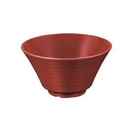 Marukei A75 TR Large Noodle Bowl Ramen Bowl, Cut, Red, Made in Japan, Break-resistant, Stackable