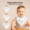 8-Pack Organic Baby Bandana Drool Bibs - Stylish Unisex Bandana