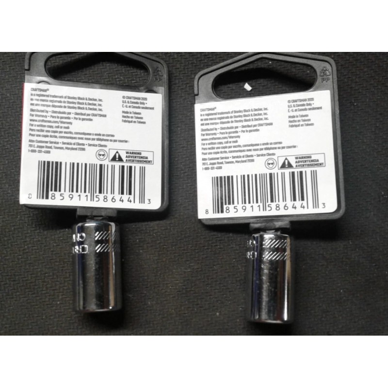 Craftsman Two New Craftsman 1/4 Inch Drive Bit Adapter Socket