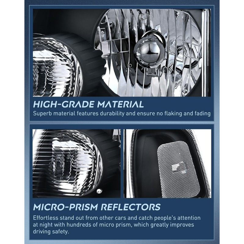 Nilight Headlight Assembly for 2001 2002 2003 2004 2005 2006