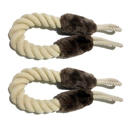 Gobesty Door Stopper Latch, Pack of 2 Cotton Door Cord Clamp Protection for Pets and Children Finger Protection Door Slamming