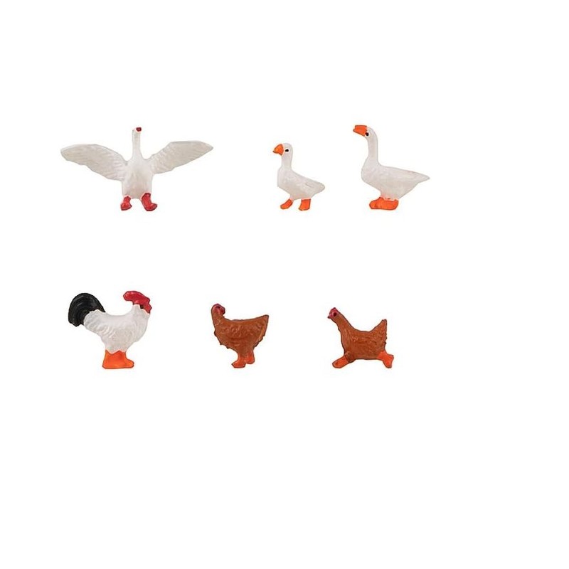 Faller FA151909 Chickens, Ducks and Geese, Multi-Colour