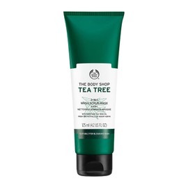 The Body Shop Tea Tree 3-in-1 Wash.Scrub.Mask, Made with Tea Tree Oil, 4.2 Fl. Oz.