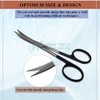 Premium Iris Scissors Micro Dissecting Scissors Curved 4.5" with Fine