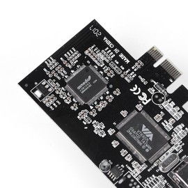Tosuny PCI-E Controller Card High Speed PCI Express FireWire 1394a IEEE 1394 Controller Card PCIe FireWire Adapter with Firewire Cable Supports Hot Swap, Plug and Play