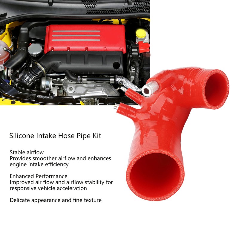 Silicone Intake Hose Pipe Kit Replacement For Fiat Abarth 500