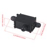 CNBTR Underwater Black Plastic Cable Wire Connector Gland Electrical 3-Cable