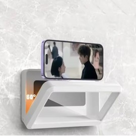 360° Rotating Wall Mounted Waterproof Phone Holder for Bathroom & Kitchen