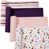 DREAMS & DIMPLES Muslin Swaddle Blankets 4 Pack Premium 100%