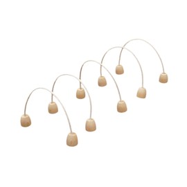 Milageto 5 Pieces Croquet Wickets Replacement, Wooden Mallet Game for Kids Replacement Fun Group Wooden Gateball Set for Games Family,