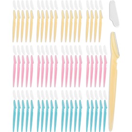 Maquinilla de afeitar de cejas, 60 piezas de herramientas para dermaplaning, multiusos, exfoliantes faciales para mujeres y hombres, 3 colores por MoHern