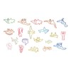 100pcs Colorful Paper Clips 20 Cute Shapes Stable Clamping Lightweight