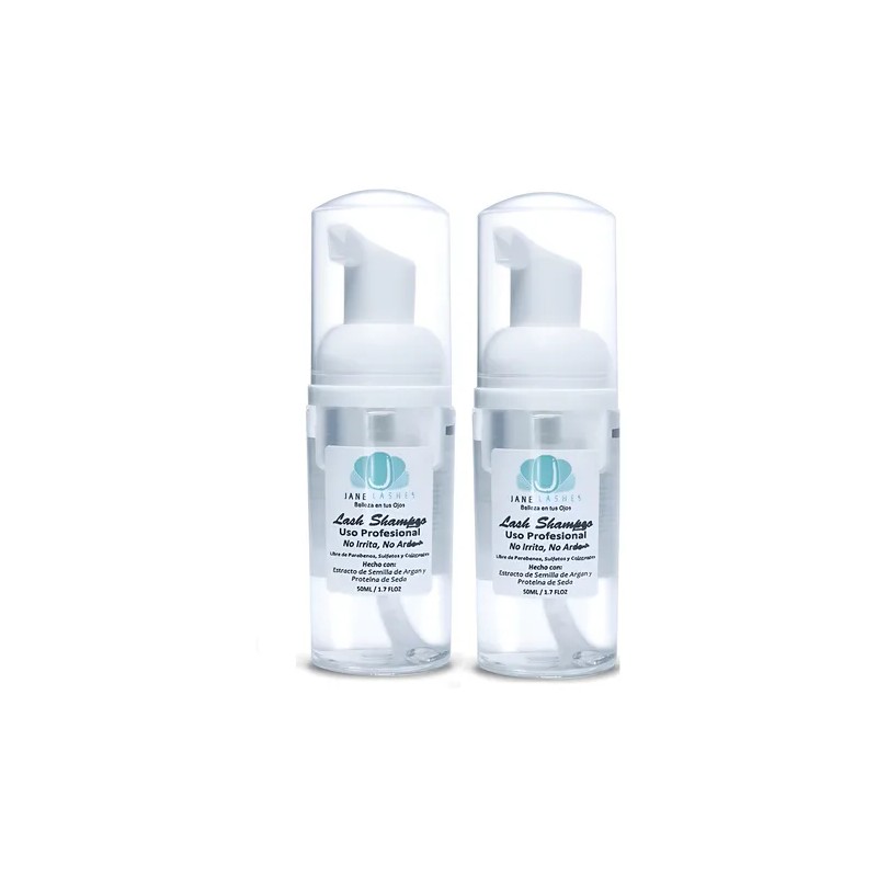 Lash Shampoo 50 Ml Lashes Pestaña Mink Espuma Limpiadora 2pz