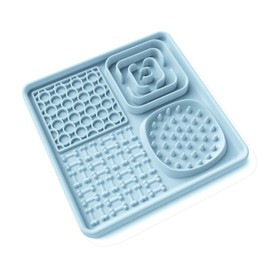 AODALIY Licky Mats for Dogs Cats [BPA Free] + [Large Suction Cup] Licking Mats Dog Cat Slow Feeder Slow Down Their Feeding and Helped with Digesting & Boredom and Anxiety Reducer-Easy to Clean(Blue)