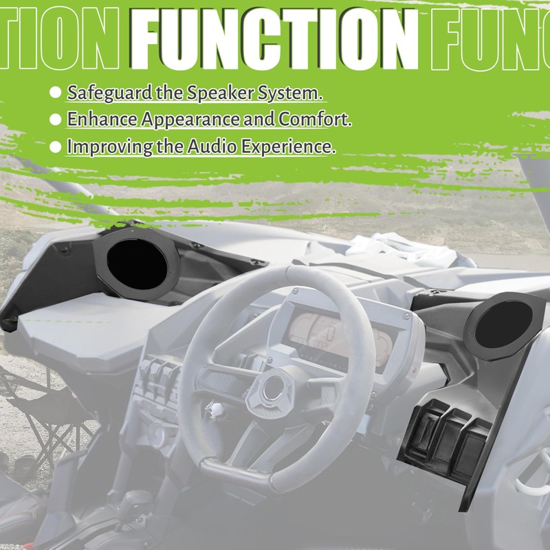 Kojem 6.5 Inch Front Dash Speaker Pods & Dash Panels