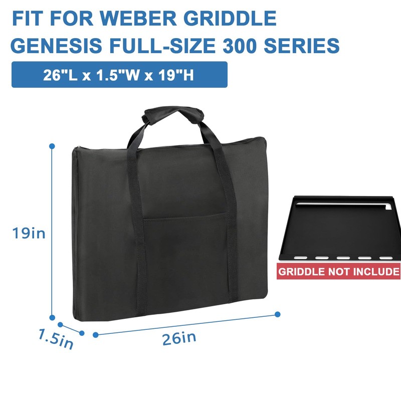 Rilime Griddle Cover for Weber Genesis 300 Series,Flat Top Griddle