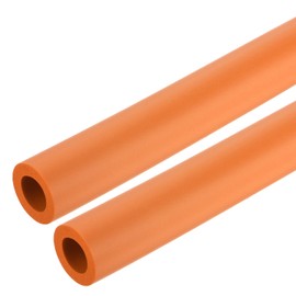 uxcell 2pcs 0.3 Meter/1ft Pipe Insulation Tube 18mm ID 1 3/16"(30mm) OD Foam Tubing for Handle Grip Support, Orange