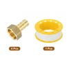 sourcing map 4 Pcs Brass Hose Barb Fitting, 1/2" Barb