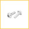 REPAIROCK 10pcs M5 5mm Motorcycle Windscreen Screw Fairing Bolt Silver
