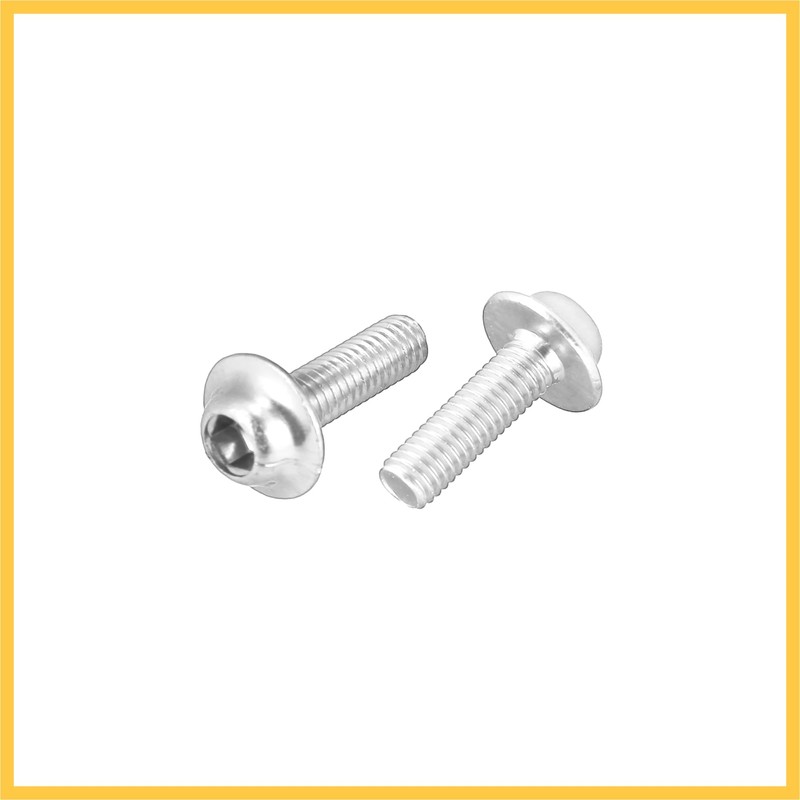 REPAIROCK 10pcs M5 5mm Motorcycle Windscreen Screw Fairing Bolt Silver