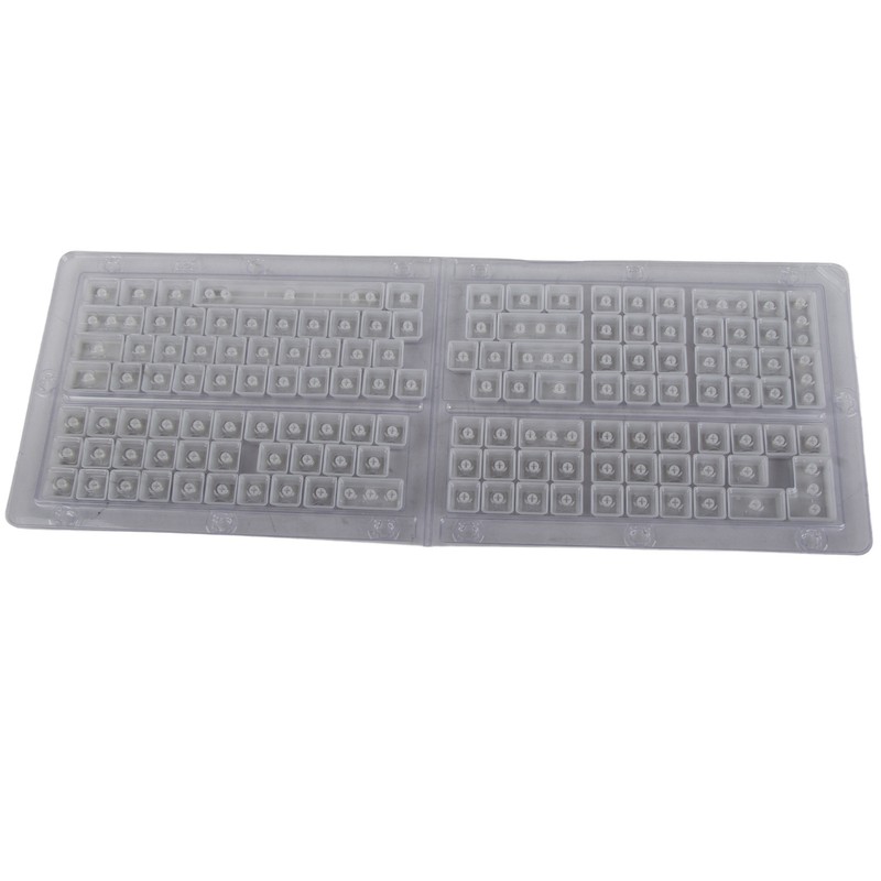Keyboard Keycaps 132 Keys Pudding Transparent OEM Height PBT Two