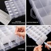 Timotech Paquete de 2 Cajas Organizadoras de Plástico, Transparente de
