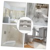 jojofuny 2pcs Sliding Shower Door Bottom Guide Bathroom Glass Door
