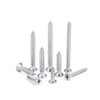 NINDEJIN 242Pcs 304 Stainless Steel Flat Head Self Tapping Screw