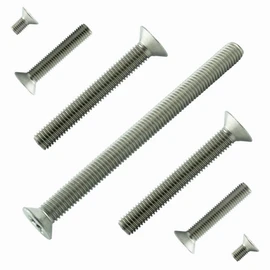 M4 x 10 mm (Pack of 100) Countersunk Screws with Phillips H - Stainless Steel VA A2 V2A - Countersunk Screw Full Thread Rustproof - DIN 965 - ISO 7046 | AGBERG