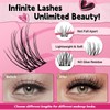 DIY Lash Clusters Kit with 144 Pcs Individual Lashes Cluster