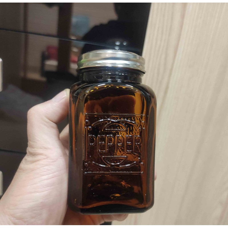 Ritadeshop Depression Style Glass Salt and Pepper Shakers (Amber)