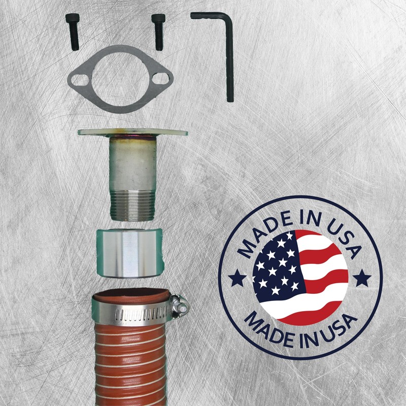 GenExhaust for WGen11500TFc Generator 1-1/2" by 4' Long Silicone tubing