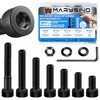 380 Piezas Tornillos M4, Kit Surtido de Tornillos Métricos de