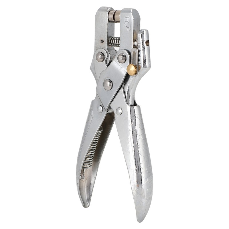 Multi Function Punch Pliers Silver 60# Steel Electroplated Eyelet Hole