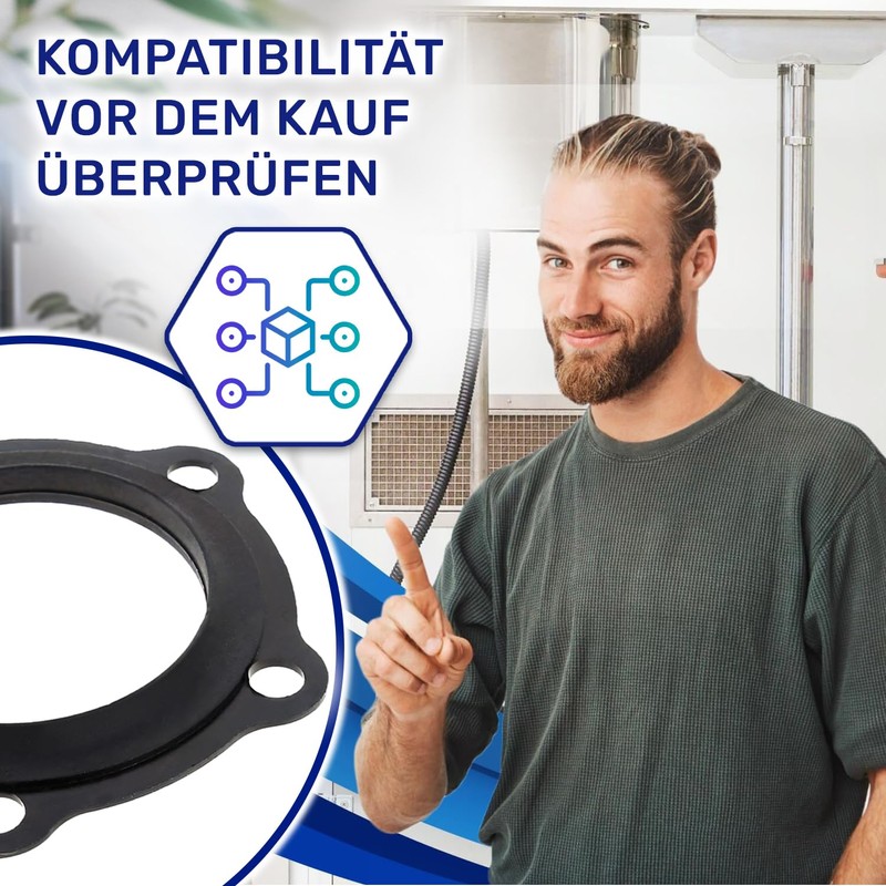 Flange Gasket for Instantaneous Water Heater Diameter 105 x 72